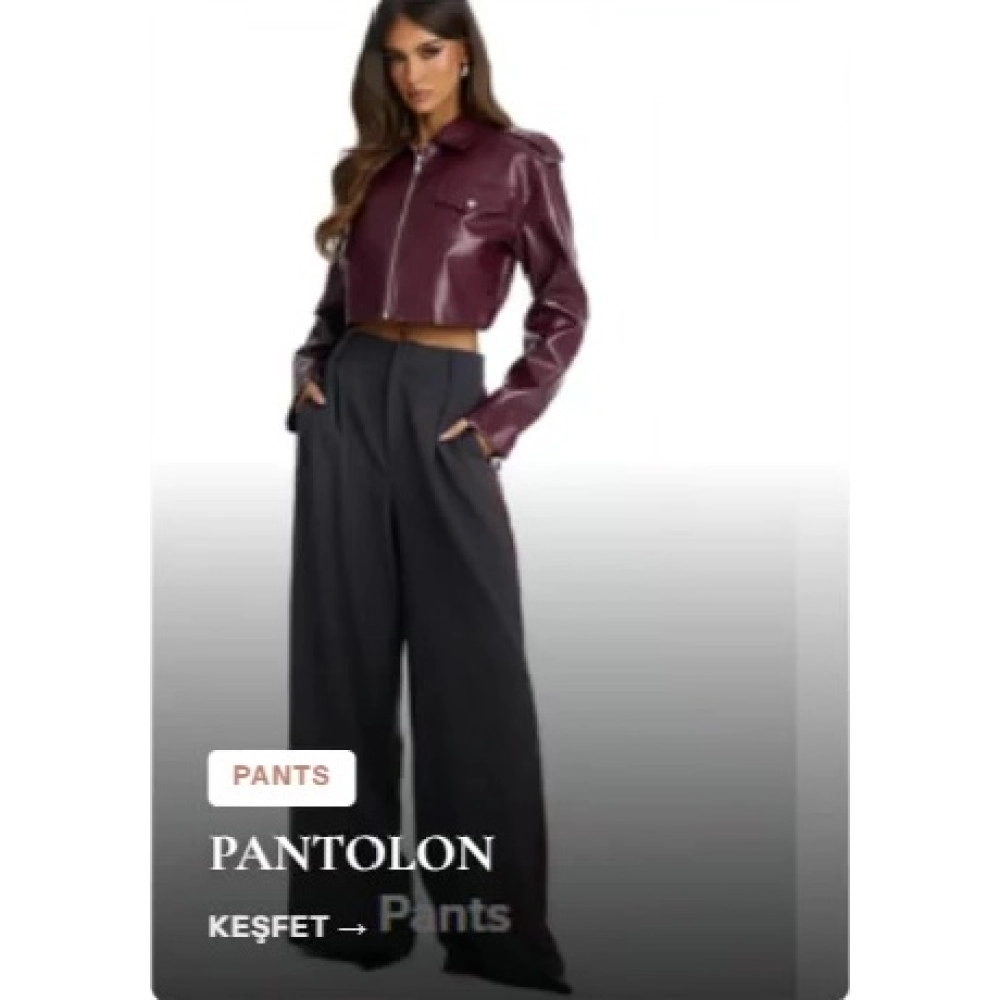 Wide Leg Kumaş Pantolon