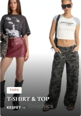 Graphic Crop T-Shirt & Top